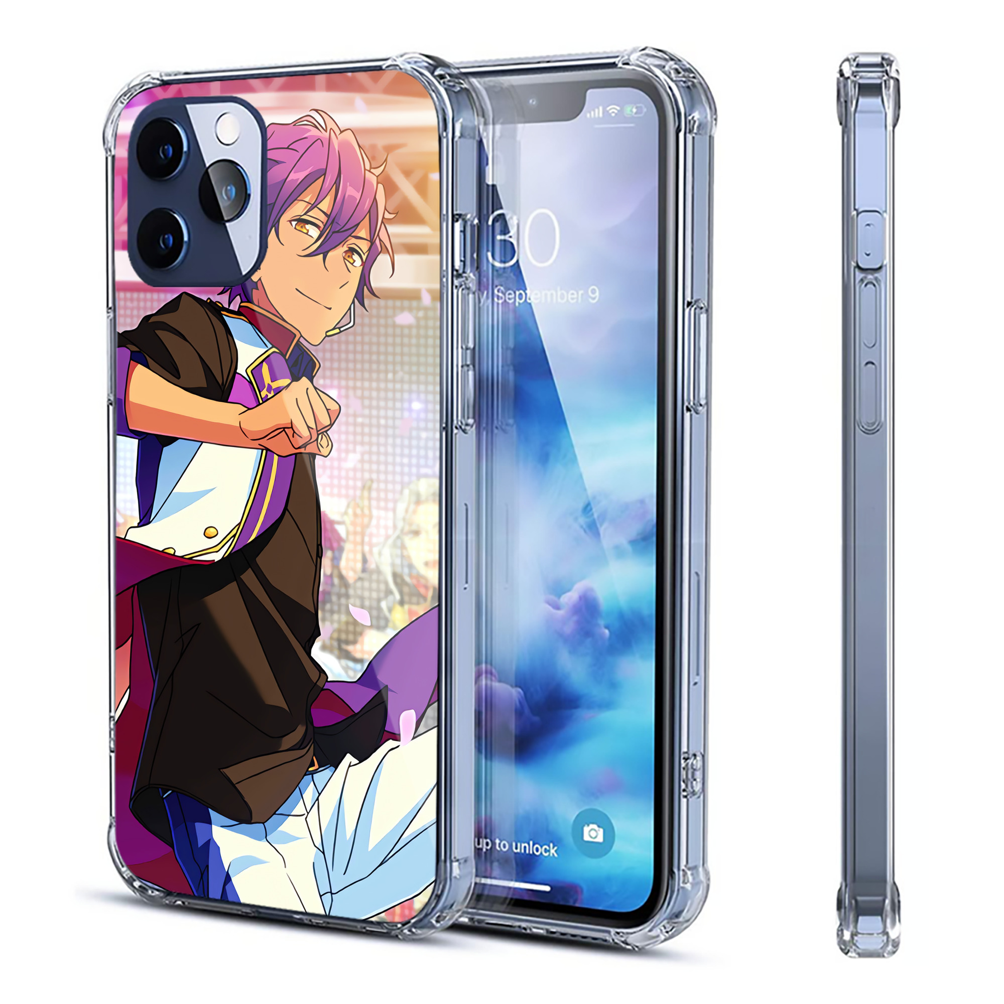 （画像用） あんさんぶるスターズ! Ensemble Stars 【iPhone 12シリーズ対応】透明スマホケース（クリアソフトケース）